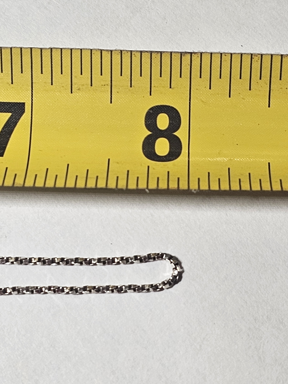 Sterling Silver 925 Rope Chain Necklace 16" Length - Picture 6 of 6